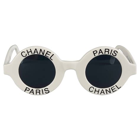 white round sunglasses chanel